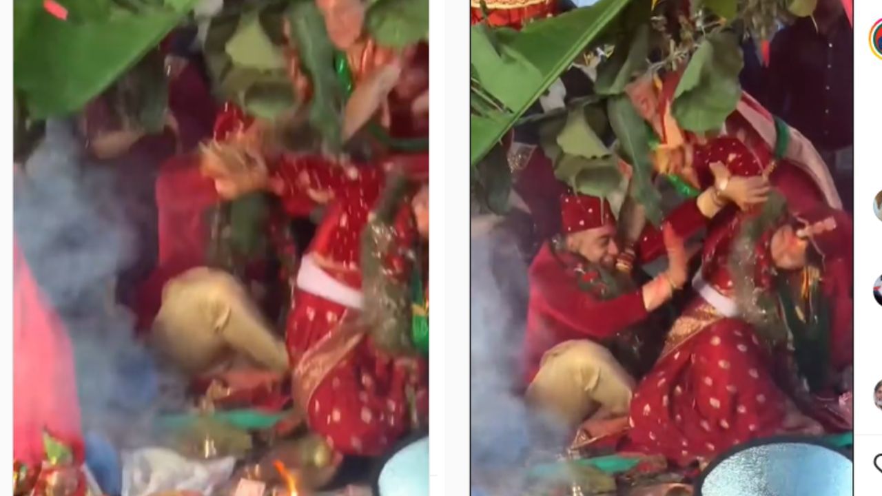 Viral Video: పెళ్లిపీటలపైనే వధూవరుల కుమ్ములాట.. వీడియో చూస్తే షాక్ అవ్వాల్సిందే..