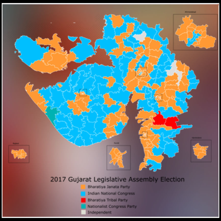 2017 అసెంబ్లీ ఎన్నికల్లో బీజేపీకి 49.1 శాతం ఓట్లు పోల్ కాగా.. కాంగ్రెస్ పార్టీకి 41.4 శాతం ఓట్లు పోల్ అయ్యాయి. ప్రస్తుత అసెంబ్లీలో బీజేపీ బలం 111గా ఉండగా.. కాంగ్రెస్ పార్టీ సభ్యులు 64 మంది ఉన్నారు.