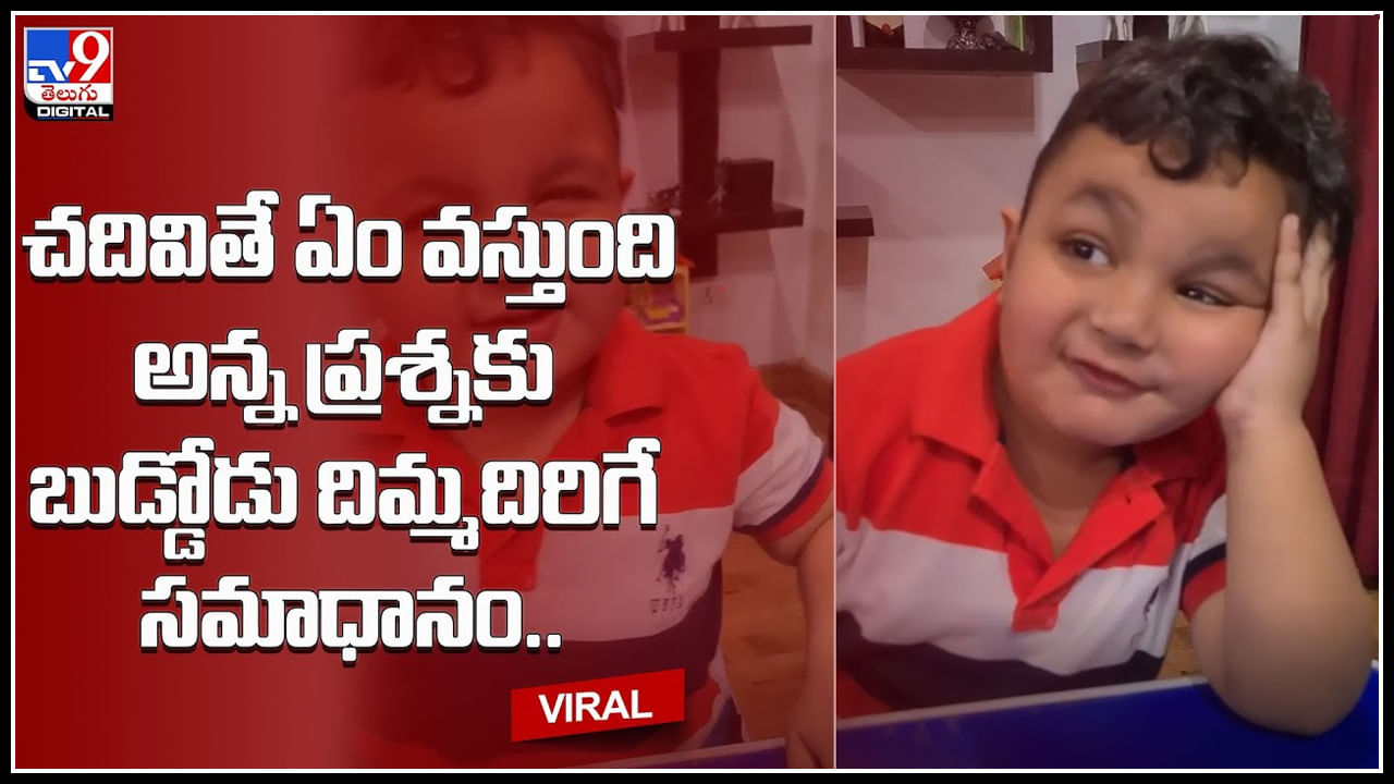 Little boy Viral Video: చదివితే ఏం వస్తుంది అన్న ప్రశ్నకు బుడ్డోడు దిమ్మదిరిగే సమాధానం.. అట్లుంటది మనతోని..