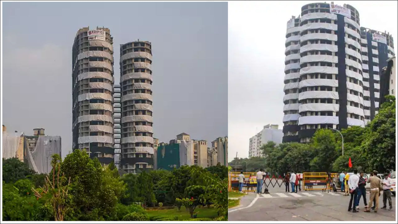 Noida Twin Towers: ఈ కూల్చివేత దృశ్యాలను కళ్లార్పకుండా చూడండి.. 3700 పేలుడు పదార్థాలు రెడీ