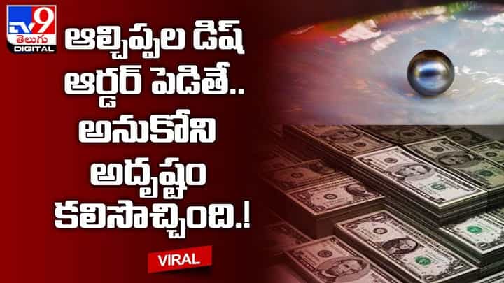 ఆల్చిప్పల డిష్ ఆర్డర్ పెడితే.. అనుకోని అదృష్టం కలిసొచ్చింది !! ఆల్చిప్పల డిష్ ఆర్డర్ పెడితే.. అనుకోని అదృష్టం కలిసొచ్చింది !!