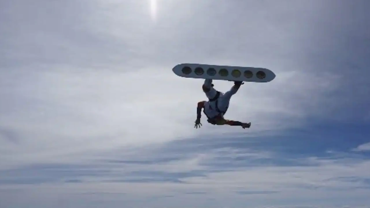 Viral video: సాహసాల వీరుడు.. ఆకాశంలో గిరగిరా తిరుగుతూ..తన రికార్డును తానే బ్రేక్ చేసుకుని..