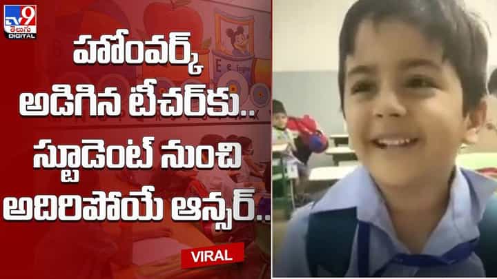 హోంవర్క్ అడిగిన టీచర్ కు.. స్టూడెంట్ నుంచి అదిరిపోయే ఆన్సర్ !! హోంవర్క్ అడిగిన టీచర్ కు.. స్టూడెంట్ నుంచి అదిరిపోయే ఆన్సర్ !!