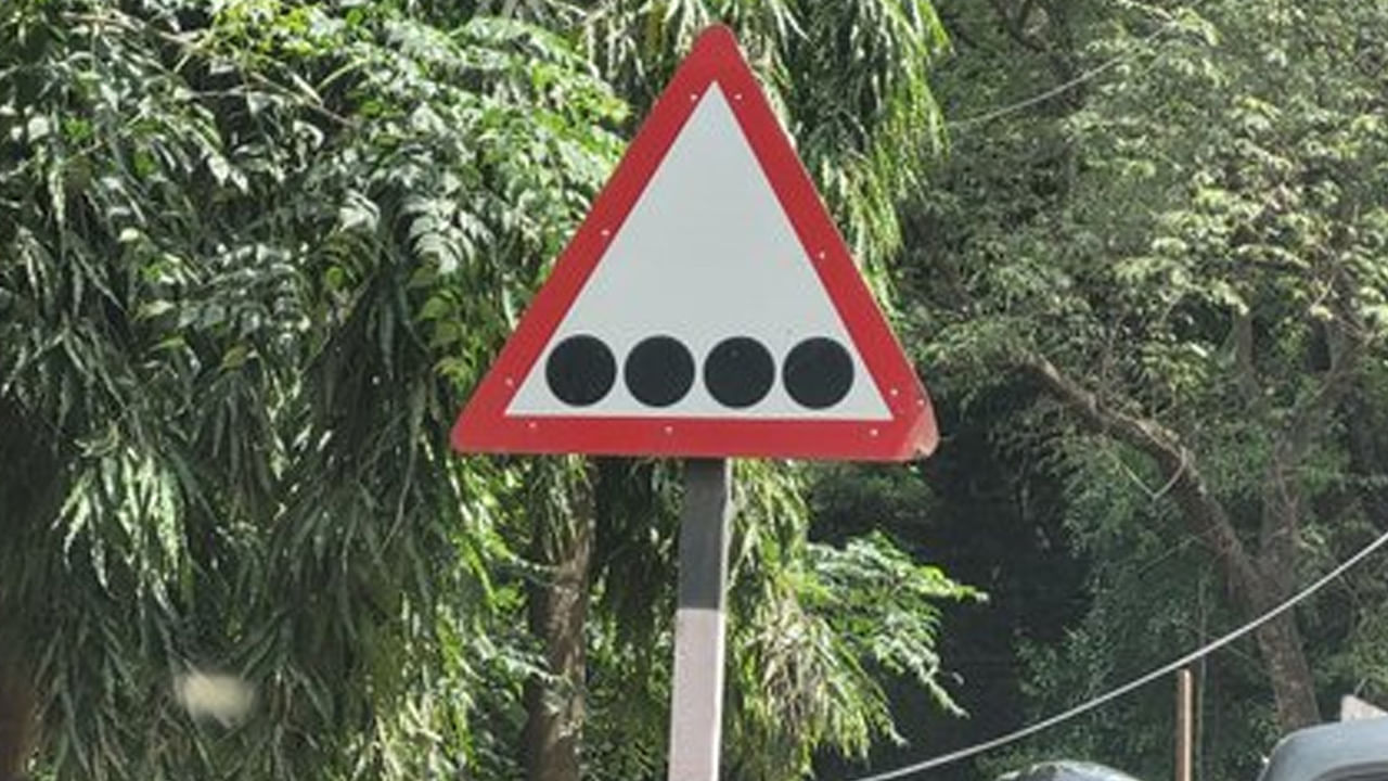 Traffic Signal రోడ్డుపై ఇలాంటి సైన్‌ బోర్డ్‌ను ఎప్పుడైనా గమనించారా