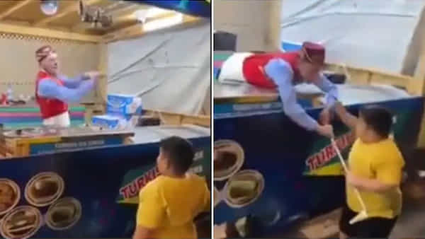 Viral Video: ట్రిక్స్ ప్లే చేసే టర్కిష్ ఐస్క్రీమ్ విక్రేతను బోల్తా కొట్టించిన బుడ్డోడు.. నెక్ట్స్ లెవల్ అంతే..