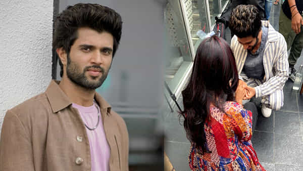 Vijay Deverakonda: విజయ్ను చూడగానే ఏడ్చేసిన అమ్మాయి.. రౌడీకి ఉంగరం తొడిగి ప్రపోజ్ చేసిన వీరాభిమాని..