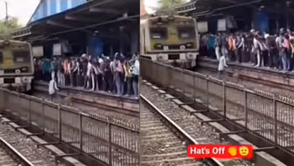 Viral Video: వేగంగా వస్తున్న రైలుకు అడ్డువచ్చిన కుక్కపిల్ల.. చివరకు..