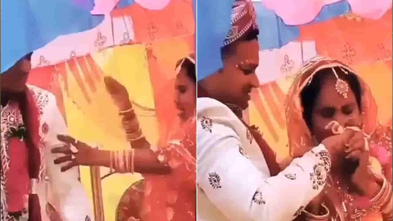 Viral Video: ఇప్పుడే ఇలా ఉన్నారేంటీ..? పెళ్లి వేదికపైనే పొట్టు పొట్టుగా కొట్టుకున్న వధూవరులు.. కేకలు విని అంతా షాక్..