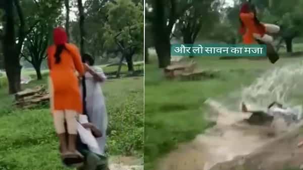 Viral Video: ఒకే ఉయ్యాల్లో ఊగుతున్న ముగ్గురు అమ్మాయి.. హఠాత్తుగా ఏమి జరిగిందంటే.. ఫన్నీ వీడియో వైరల్