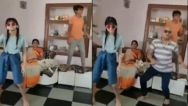 Viral Video: హ్యాపీ ఫ్యామిలీ అంటే ఇదే.. పాప్ సాంగ్ కు ఓ రేంజ్ లో స్టెప్స్ వేస్తోన్న తండ్రి..