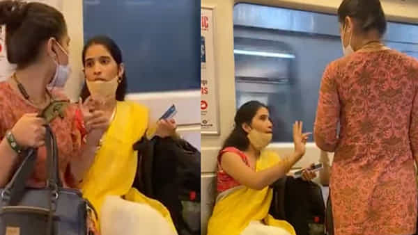 Viral Video: మెట్రో ట్రైన్లో సీటు కోసం ఇద్దరు మహిళల సూపర్ ఫైట్.. సోషల్ మీడియాలో అదరగొడుతున్న వైరల్ వీడియో..