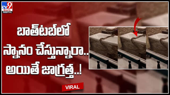 Bath tub: బాత్టబ్లో స్నానం చేస్తున్నారా.. మీకోసం అతిధులు వెయిటింగ్ అక్కడ జాగ్రత్త..!(వీడియో) Bath tub: బాత్టబ్లో స్నానం చేస్తున్నారా.. మీకోసం అతిధులు వెయిటింగ్ అక్కడ జాగ్రత్త..!(వీడియో)