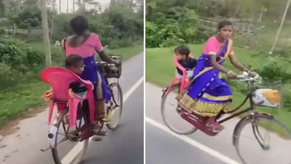 అమ్మ ప్రేమకు క్రియేటివిటీ తోడైతే.. బిడ్డ కోసం సరికొత్త సైకిల్ తయారు చేసిన తల్లి.. ఫిదా అవుతోన్న నెటిజన్లు