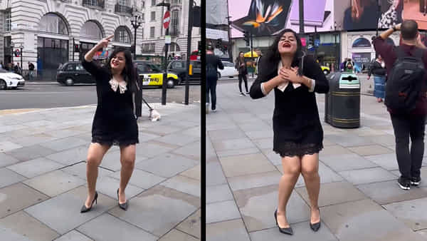 Viral Video: లండన్ వీధుల్లో దుమ్మురేపిన స్పైస్జెట్ ఎయిర్హోస్టెస్.. ఏ డ్యాన్స్ సామీ.. ఇరగదీసేసింది..