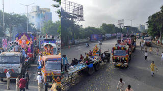 Ganesh Visarjan 2022: బై బై గణేశ.. కోలాహలంగా గణనాథుని నిమజ్జన మహోత్సవం.. ఎటు చూసినా గణపతి బప్పా మోరియా నినాదాలే