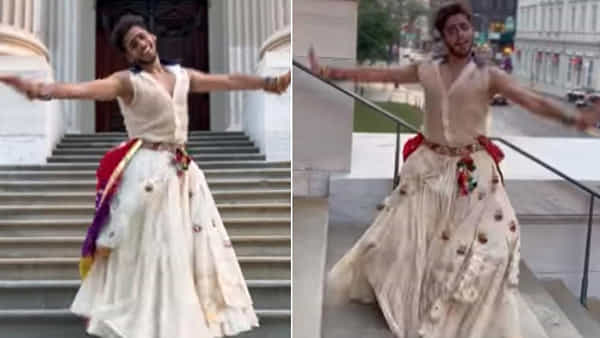 Viral Video: స్కర్ట్, లెహెంగా వేసుకుని అబ్బాయి గర్భా డ్యాన్స్.. అదుర్స్ అంటోన్న నెటిజన్లు