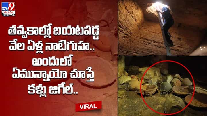 తవ్వకాల్లో బయటపడ్డ వేల ఏళ్ల నాటి గుహ.. అందులో ఏమున్నాయో చూస్తే కళ్లు జిగేల్.. తవ్వకాల్లో బయటపడ్డ వేల ఏళ్ల నాటి గుహ.. అందులో ఏమున్నాయో చూస్తే కళ్లు జిగేల్..