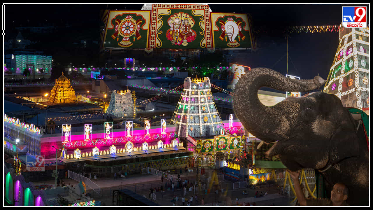 Srivari Brahmotsavam: లైటింగ్ కాంతులతో మెరిసిపోతున్న తిరుమల తిరుపతి దేవస్థానం.. ఎట్రాక్టీవ్ ఫొటోస్.