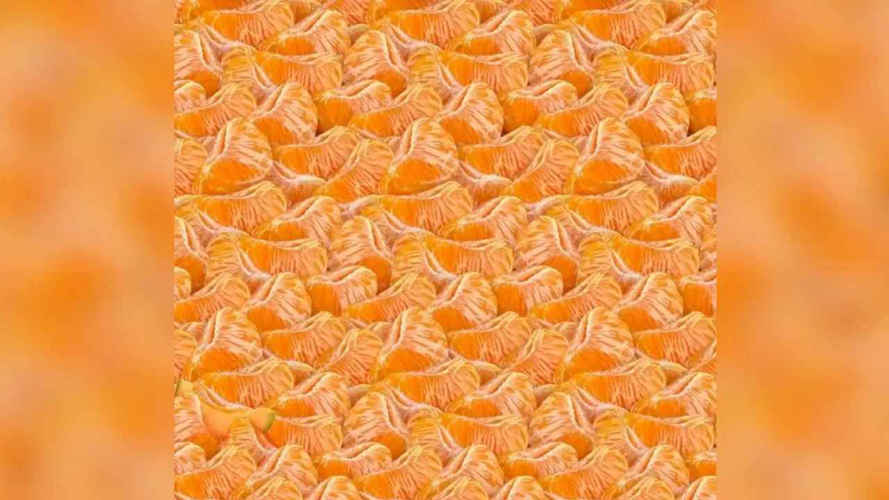 Viral Photo: నారింజ పండ్ల మధ్యన కర్భూజా ముక్క..10 సెకన్లలో కనిపెడితే మీవి డేగకళ్లే..