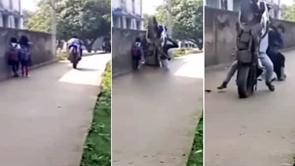 Viral video: అవసరమా గురూ.. అమ్మాయిల ముందు ఫోజు కొట్టారు సీన్ కట్ చేస్తే..