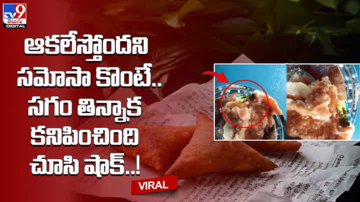 Samosa in train: ఆకలేస్తోందని సమోసా కొంటే.. సగం తిన్నాక కనిపించింది చూసి షాక్..! Samosa in train: ఆకలేస్తోందని సమోసా కొంటే.. సగం తిన్నాక కనిపించింది చూసి షాక్..!