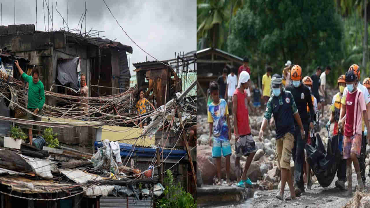 Philippines: తుఫాన్ వచ్చే దిశను తప్పుగా అంచనా వేసి పర్వతం మీదకు చేరుకున్న ప్రజలు.. 80 మంది మృతి..