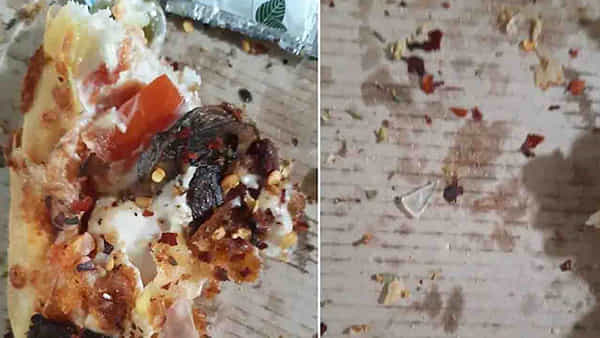 Dominos pizza: యమ్మీ యమ్మీ పిజ్జా తిందామనుకున్న కస్టమర్కి చేదు అనుభవం.. ఒక్క బైట్ తినగానే చిర్రెత్తిపోయాడు..