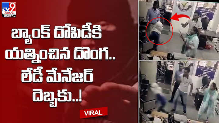 బ్యాంక్ దోపిడీకి యత్నించిన దొంగ.. లేడీ మేనేజర్ దెబ్బకు ?? బ్యాంక్ దోపిడీకి యత్నించిన దొంగ.. లేడీ మేనేజర్ దెబ్బకు ??