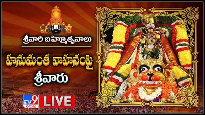 Srivari Brahmotsavam: హనుమంత వాహనంపై శ్రీవారు.. ఘనంగా మారిన శ్రీవారి బ్రహ్మోత్సవాలు..(లైవ్) Srivari Brahmotsavam: హనుమంత వాహనంపై శ్రీవారు.. ఘనంగా మారిన శ్రీవారి బ్రహ్మోత్సవాలు..(లైవ్)