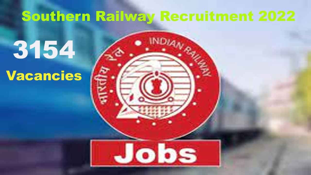 Southern Railway Recruitment 2022: టెన్త్‌/ఇంటర్‌/ఐటీఐ అర్హతో దక్షిణ రైల్వేలో 3154 అప్రెంటిస్‌ పోస్టులు.. ఏపీలో ఎన్ని ఖాళీలున్నాయంటే..