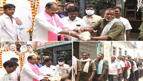Telangana: హమాలీలకు టీఆర్ ఎస్ నాయకుడి బంపర్ ఆఫర్.. ఏం చేశాడో తెలిస్తే షాక్..
