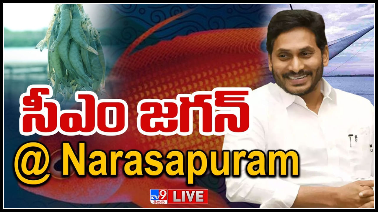 CM Jagan LIVE: నరసాపురంలో సీఎం జగన్‌..  ఫిషింగ్‌ హార్బర్‌కు , ఆక్వా యూనివర్సిటీకి శంకుస్థాపన..