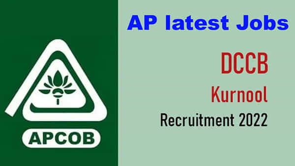 DCCB Kurnool Recruitment 2022: కర్నూలు జిల్లా డిస్ట్రిక్ట్ కో ఆపరేటివ్ సెంట్రల్ బ్యాంక్లో ఉద్యోగాలు.. ఈ అర్హతలు అవసరం..