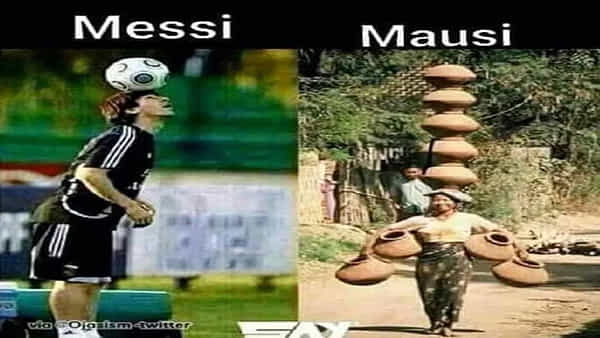 Fifa World Cup: ఓ వైపు మెస్సీ, మరోవైపు దేశీ మహిళ మౌసీ.. ఎవరు గొప్ప చెప్పమంటున్న చిత్రం.. నెట్టింట్లో వైరల్..