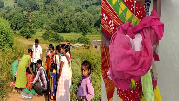 Vizianagaram District: అక్కడ గర్భిణీ ప్రసవించాలంటే ప్రాణాలు పణంగా పెట్టాల్సిందే.. గర్భణీని డోలీలో తరలింపు.. మార్గమధ్యలో ప్రసవం