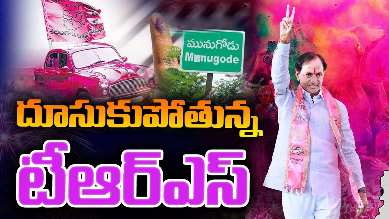 Munugode Bypoll: మునుగోడులో జెట్‌ స్పీడ్‌తో దూసుకెళుతోన్న కారు.. తెలంగాణ భవన్‌లో అంబరాన్నింటిన సంబరాలు..