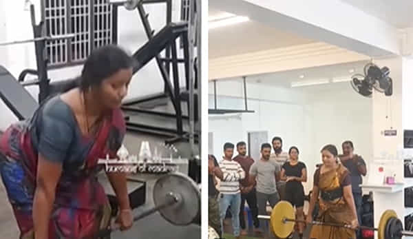 Workout Video: వ్యాయామం చేయాలంటే వయసు, దుస్తులు అడ్డుకావు.. చీరకట్టుతో 56 ఏళ్ల మహిళ వర్కవుట్స్ అదరగొట్టిందిగా..!