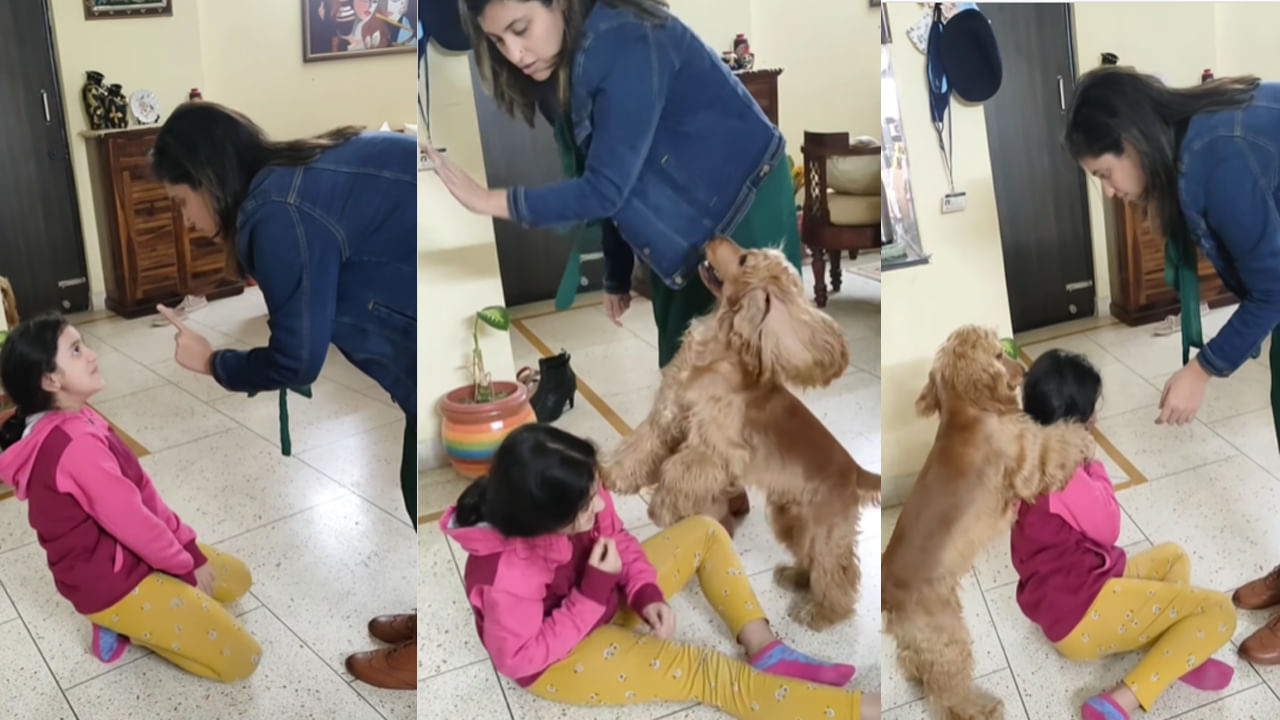 Dog Child Love: తల్లి నుంచి బాలికను రక్షించడానికి కుక్క శతవిధాలా ప్రయత్నం.. మీ కల్మషంలేని ప్రేమ అద్భుతం అంటోన్న నెటిజన్లు