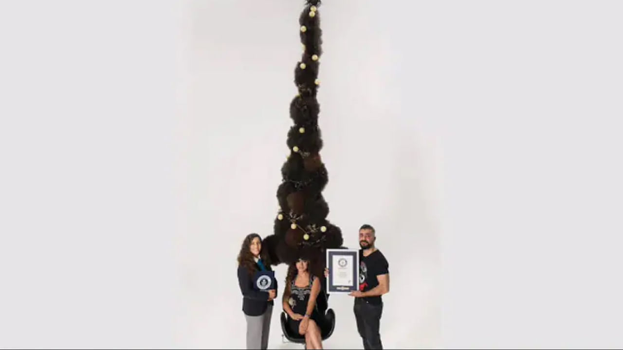 Guinness World Records: వామ్మో.. అది హెయిర్ స్టైలా..? ఈఫిల్ టవరా..? గిన్నిస్‌ వరల్డ్‌ రికార్డ్‌ క్రియేట్‌ చేసింది..