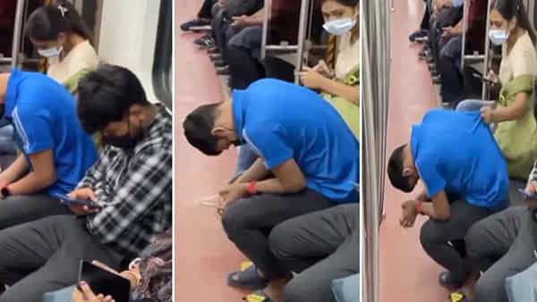 Viral Video: మెట్రో రైలులో కునికిపాట్లు.. పక్కనే కూర్చున్న అమ్మాయి ఏం చేసిందో తెలిస్తే అవాక్కవ్వాల్సిందే..