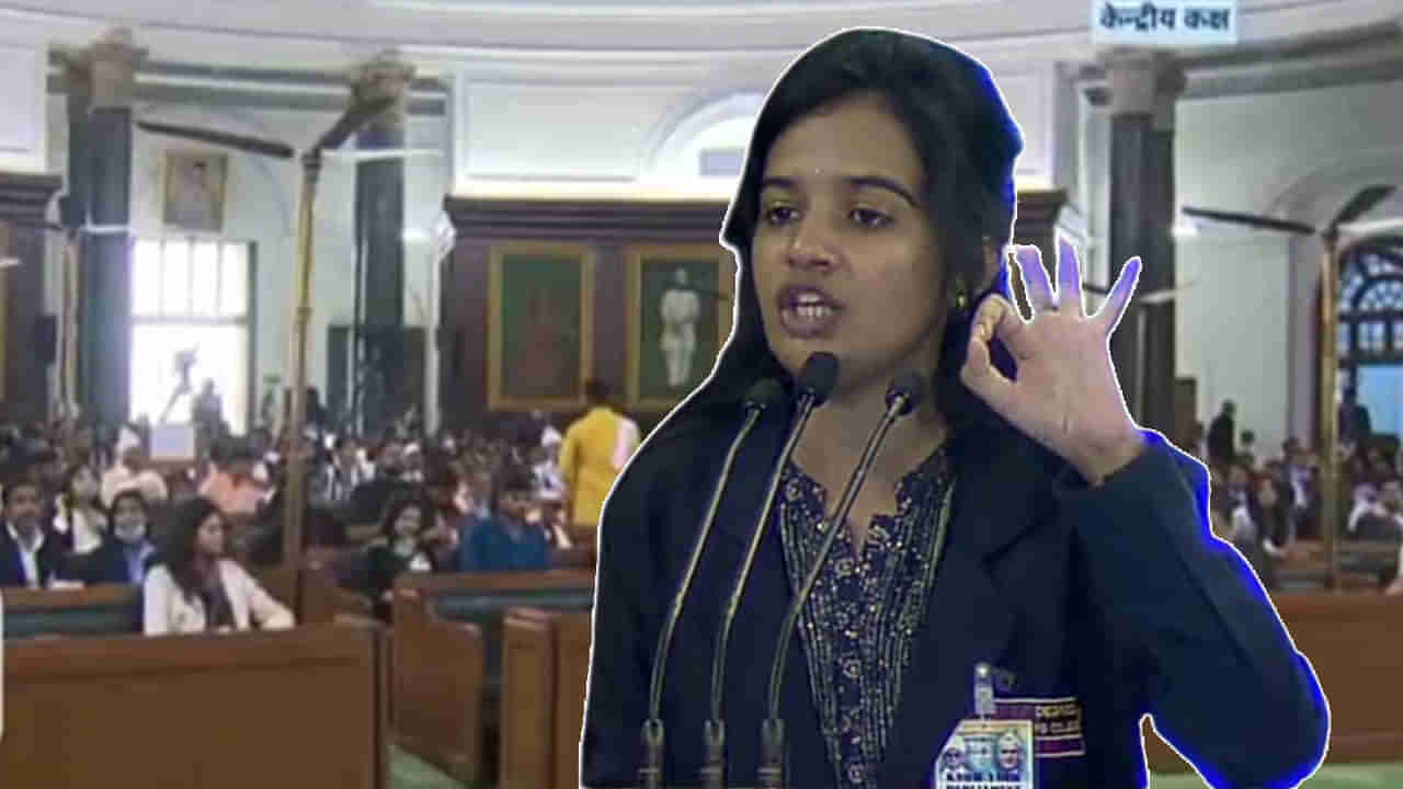 Good Governance Day: గుడ్ గవర్నెన్స్ డేలో సత్తా చాటిన తెలంగాణ విద్యార్థిని మౌనిక.. పార్లమెంట్లో అదరిపోయే స్పీచ్..