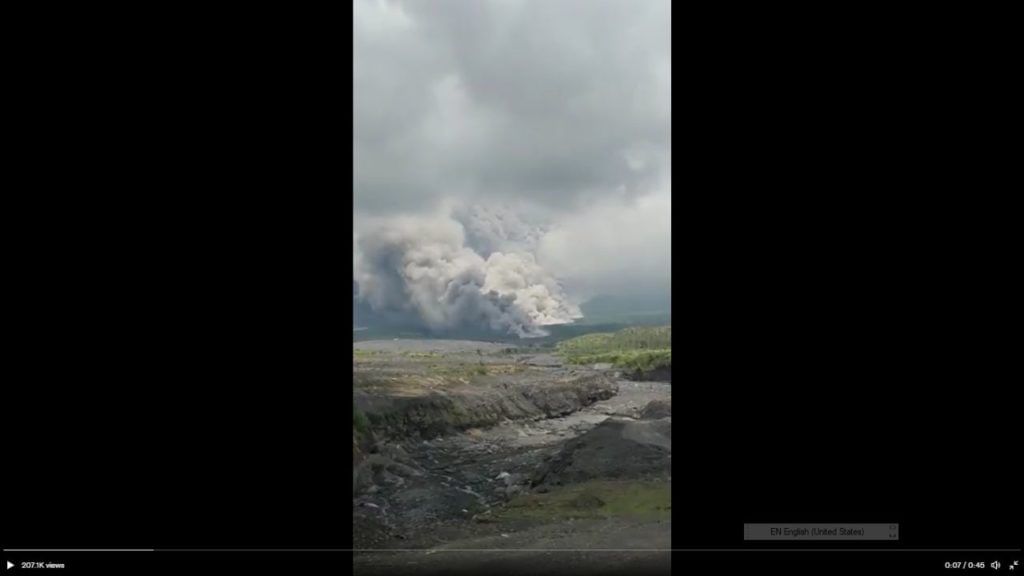 Mount Semeru Volcano Eruption
