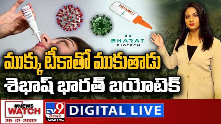 News Watch: ముక్కు టీకా తో ముకుతాడు..శెభాష్ భారత్ బయోటెక్.. News Watch: ముక్కు టీకా తో ముకుతాడు..శెభాష్ భారత్ బయోటెక్..