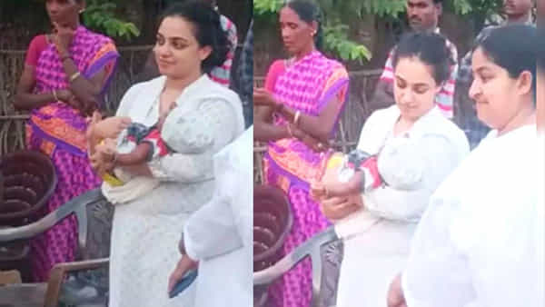 Nithya Menon: మరోసారి సింప్లిసిటీని చాటుకున్న నిత్యా మీనన్.. గిరిజన బిడ్డలను ఎత్తుకుని లాలిస్తూ.. ఫొటోలు వైరల్