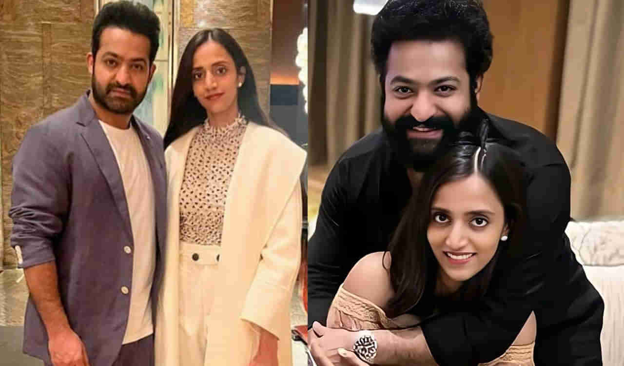 Jr NTR: భార్యను ప్రేమగా హృదయానికి హత్తుకున్న తారక్.. వైరల్ అవుతున్న రొమాంటిక్ పిక్