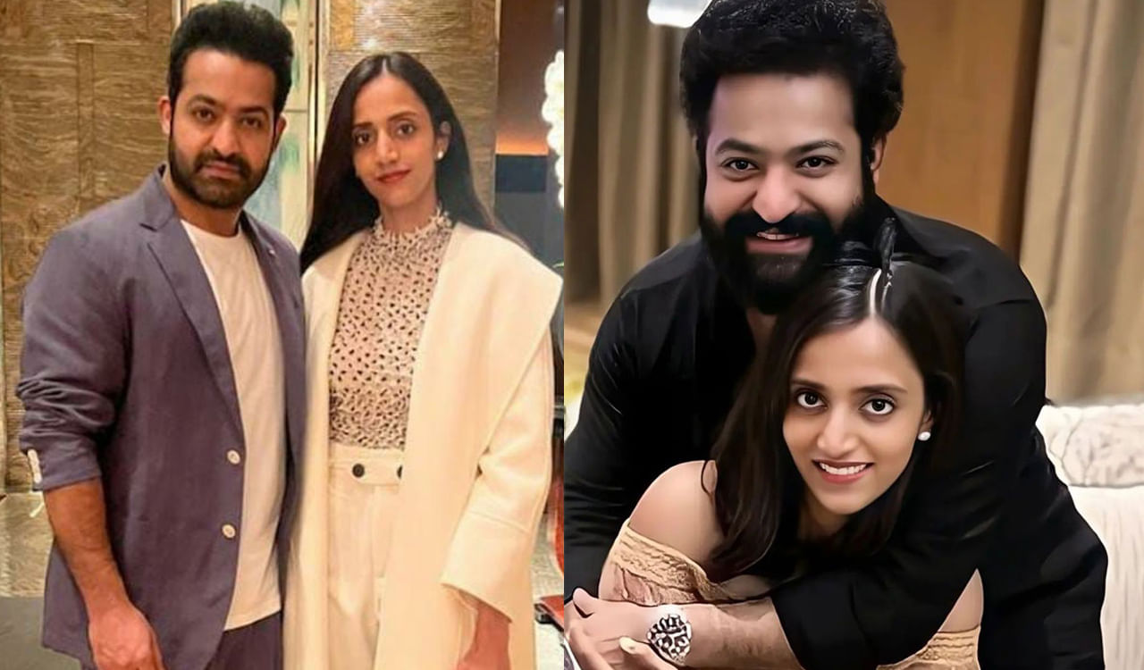 Jr NTR: భార్యను ప్రేమగా హృదయానికి హత్తుకున్న తారక్.. వైరల్ అవుతున్న రొమాంటిక్ పిక్