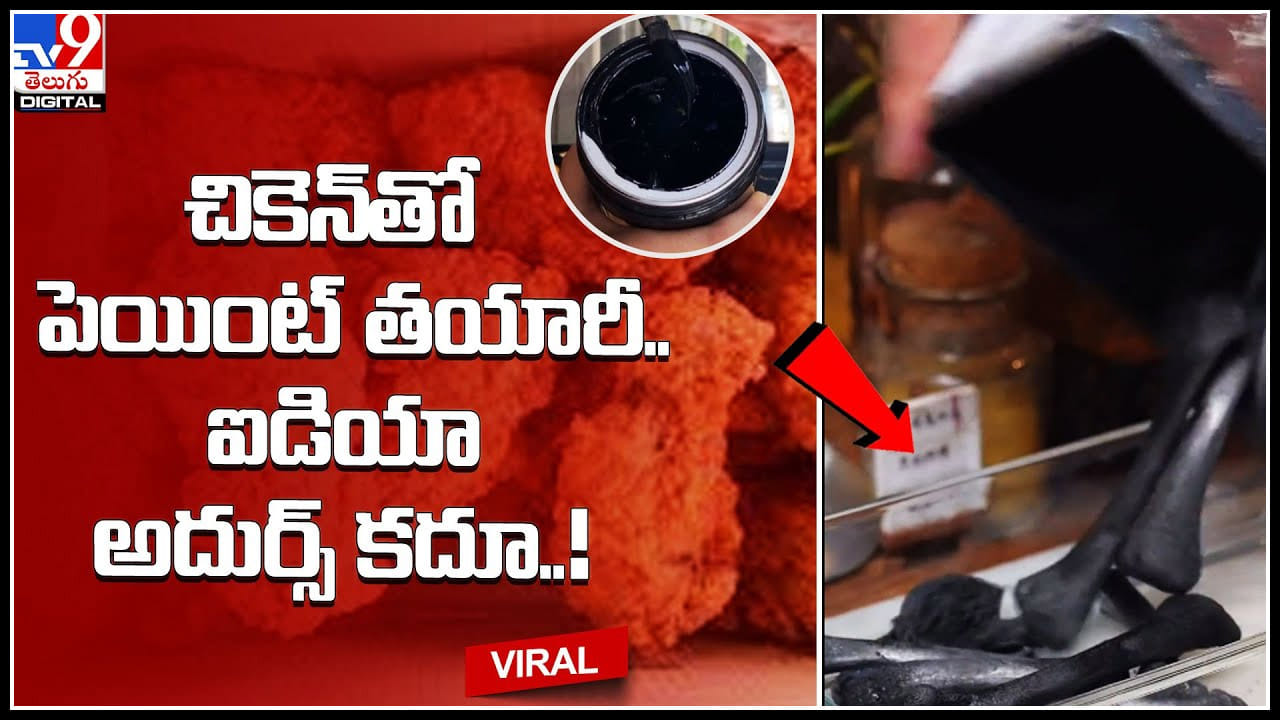 Chicken paint: చికెన్తో పెయింట్ తయారీ..ఐడియా అదుర్స్ కదూ..! వైరల్ అవుతున్న వీడియో.. Chicken paint: చికెన్తో పెయింట్ తయారీ..ఐడియా అదుర్స్ కదూ..! వైరల్ అవుతున్న వీడియో..