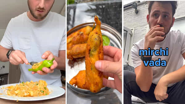 Mirchi Vada: మిర్చి బజ్జీ అంటే అంతే మరి ఎవరికైనా నోరు ఊరాల్సిందే.. బ్రిటన్ మిర్చి బజ్జి నెట్టింట వైరల్