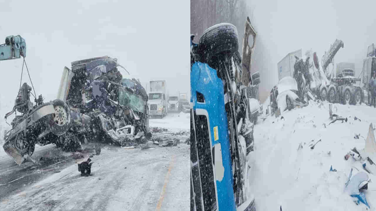 Winter Storm: ప్రపంచాన్ని వణికిస్తున్న చలి..లండన్, టిల్బరీ హైవేలో 100 పైగా వాహనాలకు ఆక్సిడెంట్.. 401రోడ్డు మూసివేత