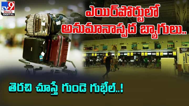 ఎయిర్పోర్టులో అనుమానాస్పద బ్యాగులు.. తెరచి చూస్తే గుండె గుభేల్ !! ఎయిర్పోర్టులో అనుమానాస్పద బ్యాగులు.. తెరచి చూస్తే గుండె గుభేల్ !!